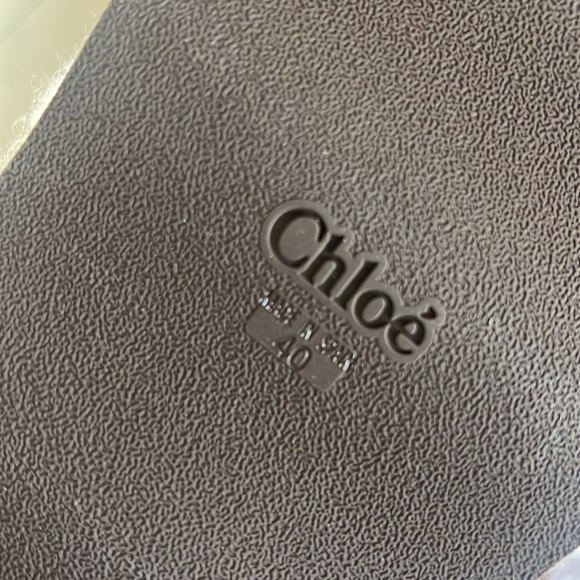 Chloe WAVY SLIDE shearling and wool sweater slide size 40 - , NWOT - Picture 5 of 7